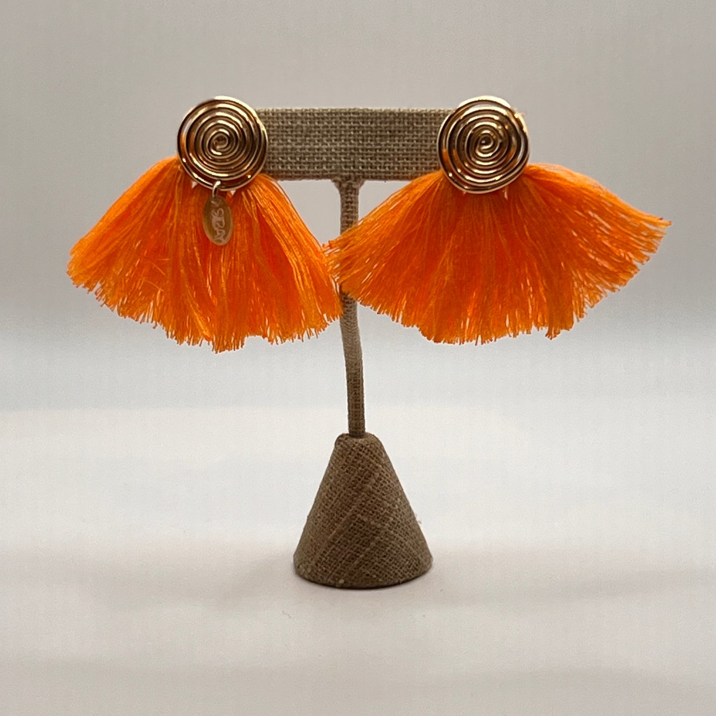 
                  
                    Sibay Studio: Spiral Earring with Tassel
                  
                