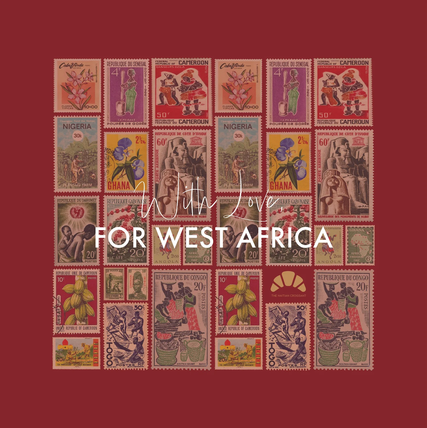 
                  
                    The Haitian Croissant: With Love - Silk Scarves
                  
                