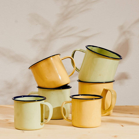 Caribbean Enamel Cups