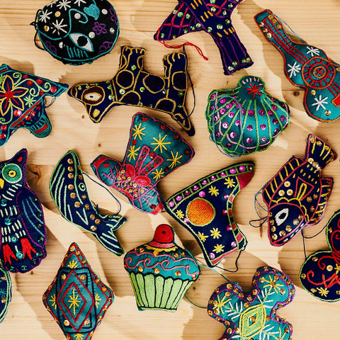 Art Matènwa : Embroidered Handmade Ornaments