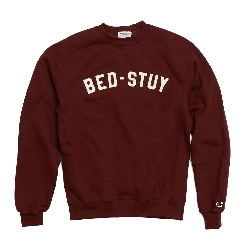 
                  
                    BED-STUY Varsity Crewneck with Sewn Felt Lettering
                  
                