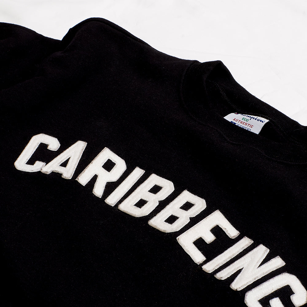 
                  
                    CARIBBEING Varsity Crewneck with Sewn Felt Lettering
                  
                