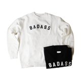 BADASS Varsity Crewneck with Sewn Felt Lettering